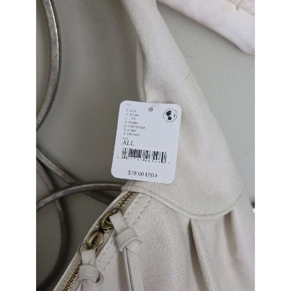 Free People Soft Ivory Hobo Bag with Slouchy Strap - Picture 4 of 10